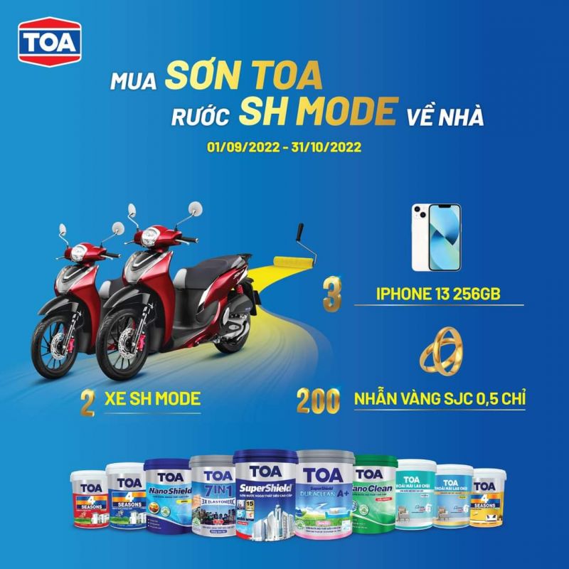 MUA SƠN TOA RƯỚC SH MODE VỀ NHÀ