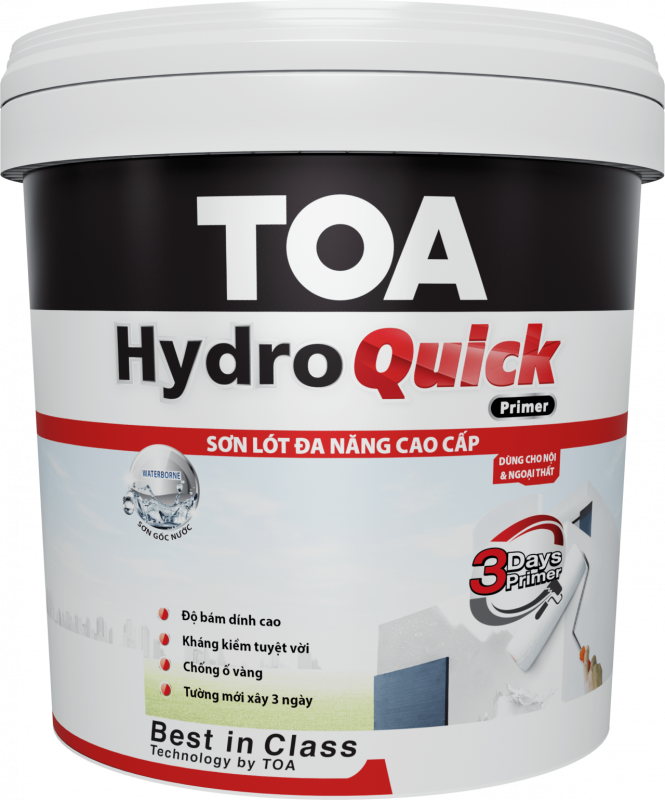 •	Bài viết: "TOA Hydro Quick Primer – Sơn lót đa năng hàng đầu" •	Từ khóa chính: TOA Hydro Quick Primer